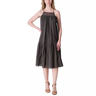 Women's Lace-Trim Ruffled-Hem Maxi Dress