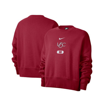 Women's Cardinal USC Trojans Vault Every Day Fleece Pullover Sweatshirt