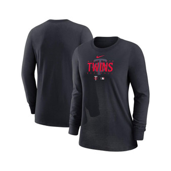 Women's Minnesota Twins Navy Authentic Collection Legend Performance Long Sleeve T-shirt