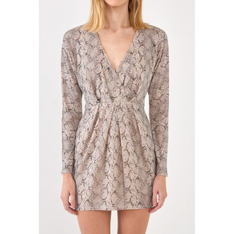Women's Snake Skin Mini Dress