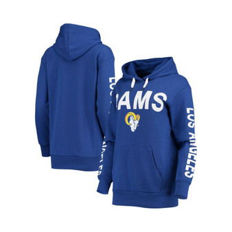 Women's Royal Los Angeles Rams Extra Point Pullover Hoodie