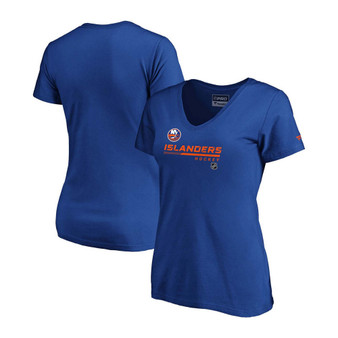 Women's Royal New York Islanders Authentic Pro Core Collection Prime V-Neck T-shirt