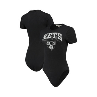 Women's Black Brooklyn Nets Bodysuit