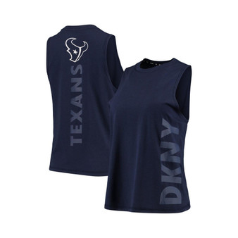 Women's Navy Houston Texans Olivia Tri-Blend Tank Top