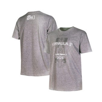 Men's and Women's Heather Gray Formula 1 Las Vegas Grand Prix Race Ready T-shirt
