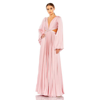 Women's Ieena Long Sleeve Cut Out Gown