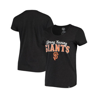 Women's Black San Francisco Giants Spring Training Faded Script Scoop Neck T-shirt