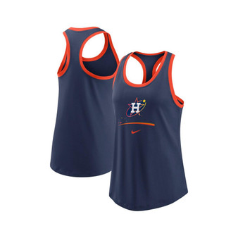 Women's Navy Houston Astros City Connect Tri-Blend Tank Top