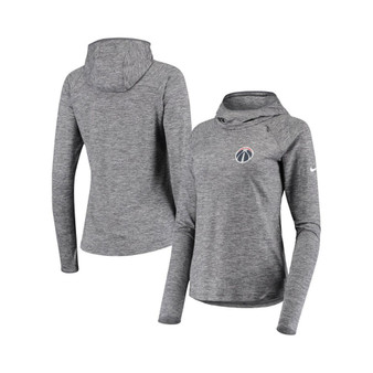 Women's Heathered Gray Washington Wizards Element Raglan Pullover Hoodie
