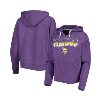 Women's Purple Minnesota Vikings Color Rise Kennedy Notch Neck Pullover Hoodie