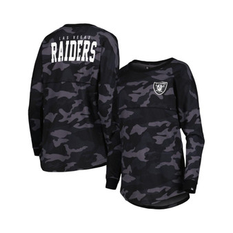 Women's Black Las Vegas Raiders Camo Long Sleeve T-shirt