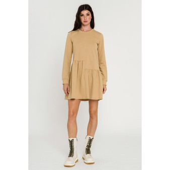Women's Knit Unbalanced Seam Dress