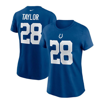 Women's Jonathan Taylor Royal Indianapolis Colts Name Number T-shirt