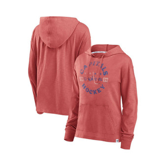 Women's Branded Red Washington Capitals Heritage Salvation Waffle Pullover Hoodie