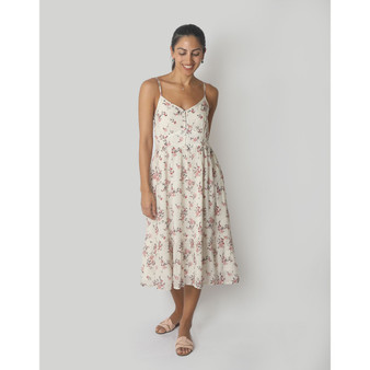 Women's Sunset Scenes Strappy Midi Dress