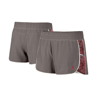 Women's Gray, Crimson Alabama Crimson Tide Pamela Lined Shorts