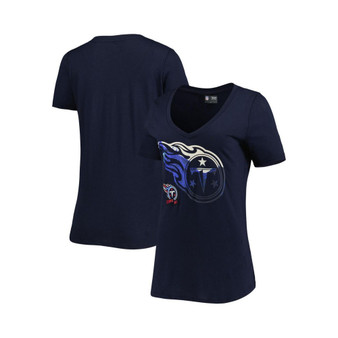 Women's Navy Tennessee Titans Ink Dye Sideline V-Neck T-shirt