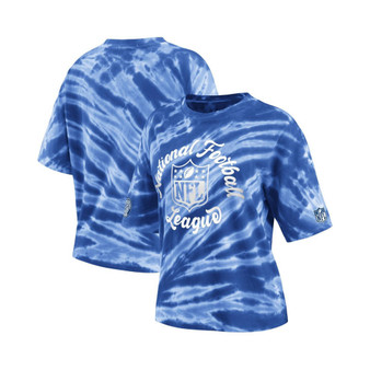 Women's Blue NFL Tie-Dye T-shirt