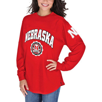 Women's Scarlet Nebraska Huskers Edith Long Sleeve T-shirt
