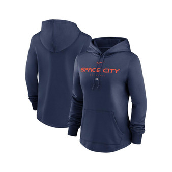 Women's Navy Houston Astros City Connect Pregame Performance Pullover Hoodie