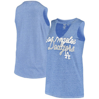 Women's Royal Los Angeles Dodgers Loyalty Choker Neck Tank Top