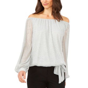 Metallic Off-The-Shoulder Top
