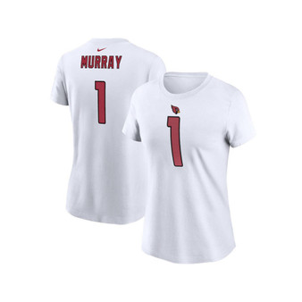 Women's Kyler Murray White Arizona Cardinals Player Name Number T-shirt