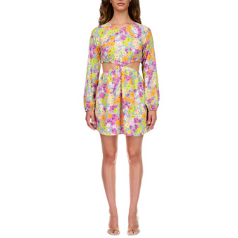 Women's Long-Sleeve Cut-Out Dress