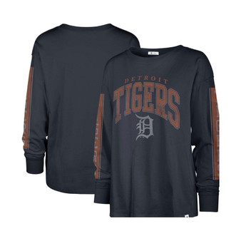 Women's Navy Detroit Tigers Statement Long Sleeve T-shirt