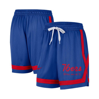 Women's Royal Philadelphia 76ers Crossover Performance Shorts