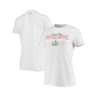 Women's White Super Bowl Lv Tampa Bay Tri-Blend T-Shirt