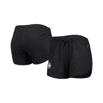 Women's Heather Black Ohio State Buckeyes Simone Core Shorts