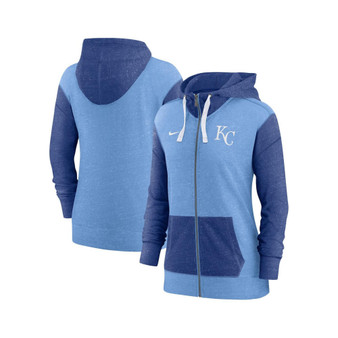 Women's Light Blue Kansas City Royals Full Zip Hoodie