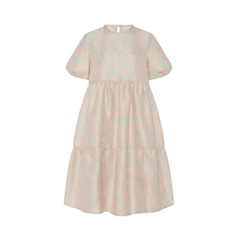 Women's Madeline Dress in Pastel Rose Damask