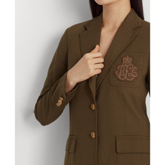 Women's Crest-Patch Ponte Blazer