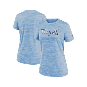 Women's Light Blue Tennessee Titans Sideline Velocity Performance T-shirt