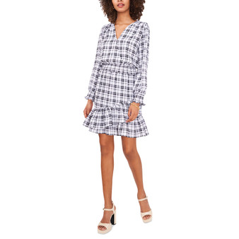 Women's Plaid Fit & Flare Dress