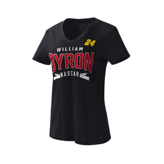 Women's Black William Byron Dream Team V-Neck T-shirt