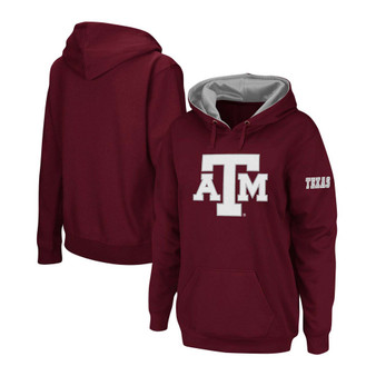 Women's Maroon Texas A&M Aggies Team Big Logo Pullover Hoodie