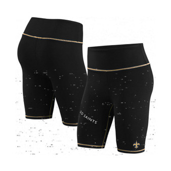 Women's Black New Orleans Saints Bike Shorts