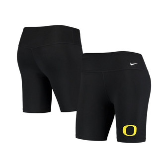 Women's Black Oregon Ducks Biker Performance Shorts