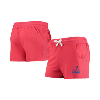 Women's Red New England Patriots Tri-Blend Shorts