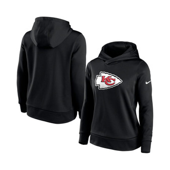 Women's Black Kansas City Chiefs Performance Pullover Hoodie
