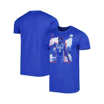 Men's and Women's Joel Embiid Royal Philadelphia 76ers Player Skyline T-shirt