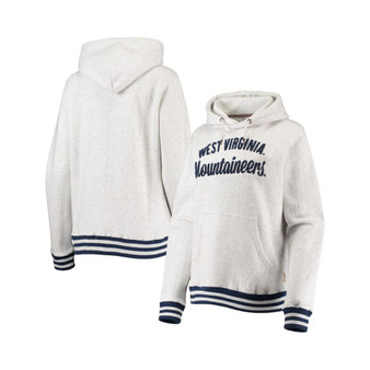 Women's Ash West Virginia Mountaineers Santa Cruz Chenille Pullover Hoodie