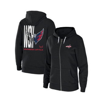 Women's Black Winnipeg Jets Sponge Fleece Full-Zip Hoodie