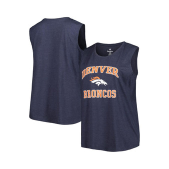 Women's Branded Navy Denver Broncos Plus Size Tank Top