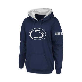Women's Navy Penn State Nittany Lions Big Logo Pullover Hoodie