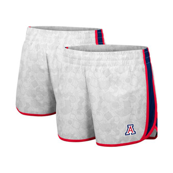 Women's White, Navy Arizona Wildcats The Plastics Geo Print Shorts