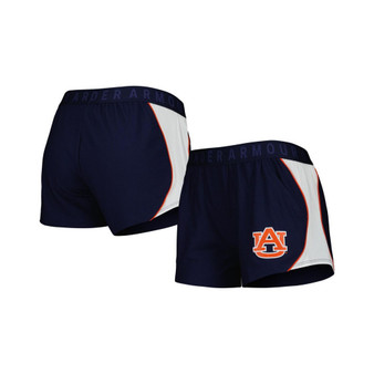 Women's Navy and Orange Auburn Tigers Game Day Tech Mesh Performance Shorts